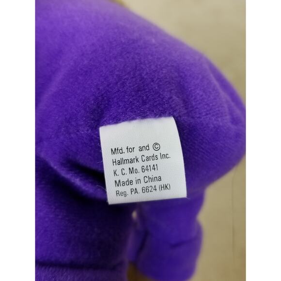 Hallmark Kiss Kiss Teddy Bears Heart Magnetic Nose 10" Stuffed Plush Toys Vtg - Picture 11 of 12